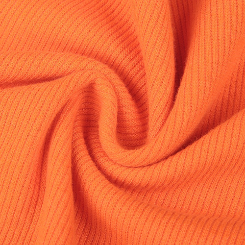 Load image into Gallery viewer, Floral Print Cute Crop Top Long Sleeve Autumn T Shirts Women Orange O Neck Casual Basic Streetwear T-Shirt Harajuku

