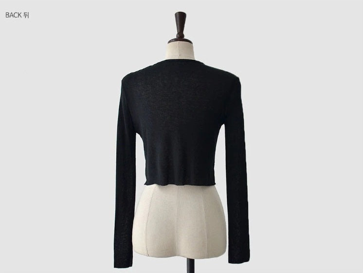 Knitted Simple Solid Slim Sexy Fashion Cardigan