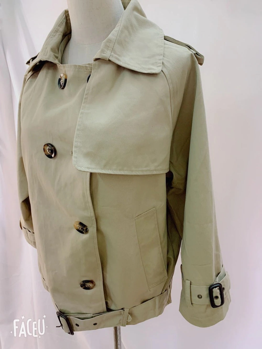 Double Breasted Plus size Winter Vintage Oversize Trench Coat