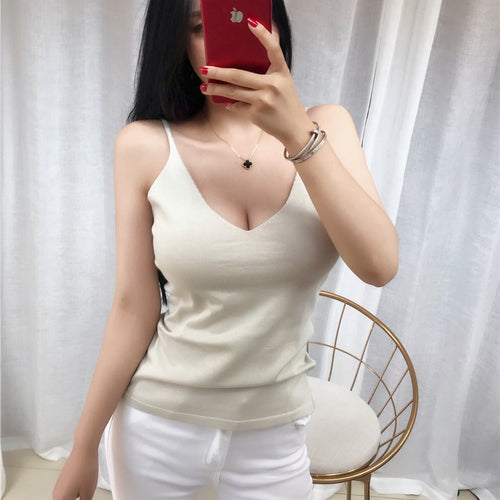 Load image into Gallery viewer, Halter Bandage Sexy Crop Tops Solid Cotton Underwear Tank Vest Slim Fit Sleeveless

