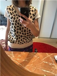 Load image into Gallery viewer, Leopard Vintage Oversize Pullovers Sleeveless Vest
