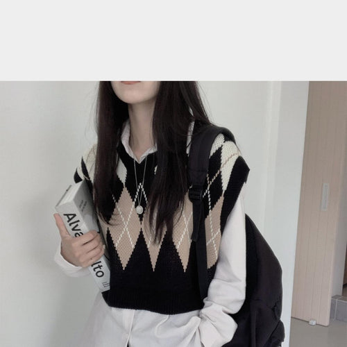 Load image into Gallery viewer, Loose Knitting Wool Oversize Sweater Vest
