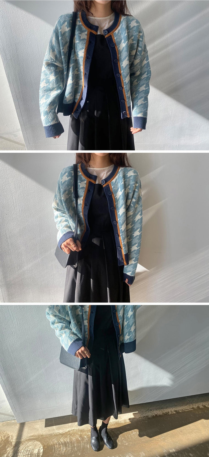 Oversize Vintage Knitted Loose Winter Sweater Cardigan