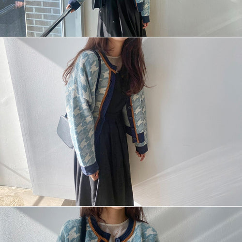 Load image into Gallery viewer, Oversize Vintage Knitted Loose Winter Sweater Cardigan
