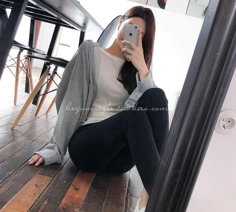 Sexy Elastic Korean Style Slim Long Sleeve