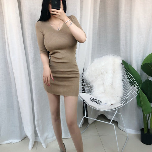 Load image into Gallery viewer, Spring  Sexy Elastic Korean Style Skinny Long Sleeve Tops
