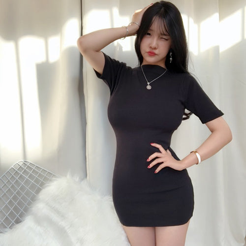 Load image into Gallery viewer, Summer Vintage Sexy Slim Fit Short Sleeve Dress
