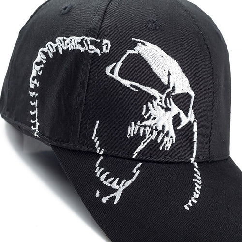Load image into Gallery viewer, Cotton Skull Clinkz Embroidery Baseball Adjustable Snapback Cap

