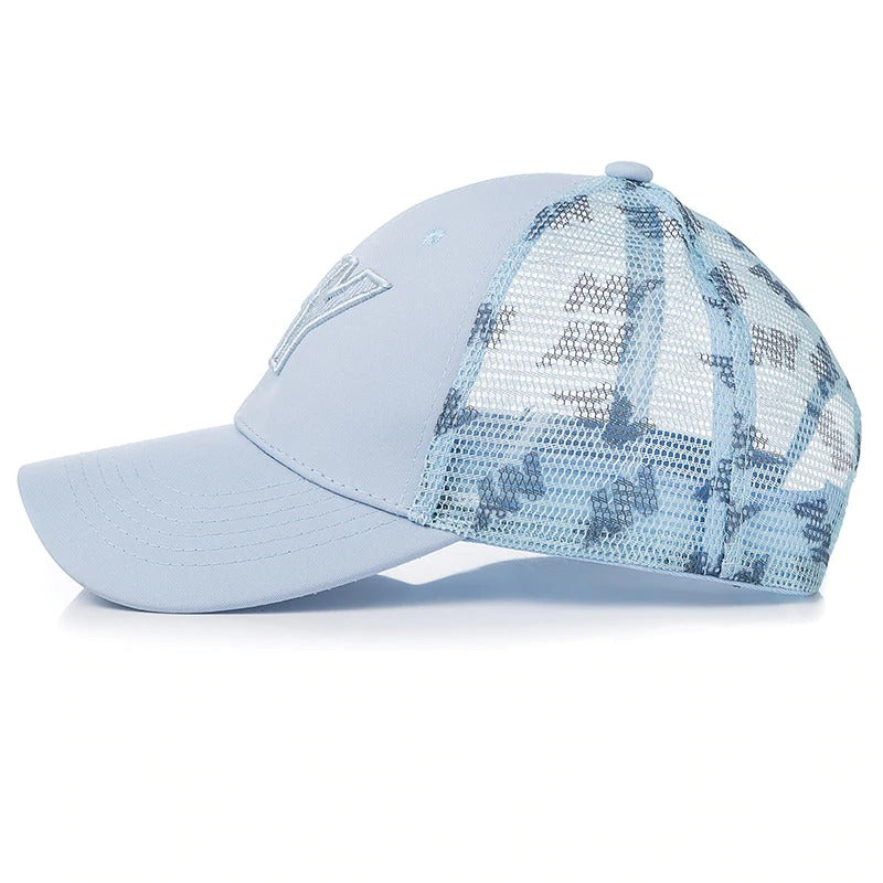 NY Letter Embroidery Mesh Baseball Adjustable Snapback Cap