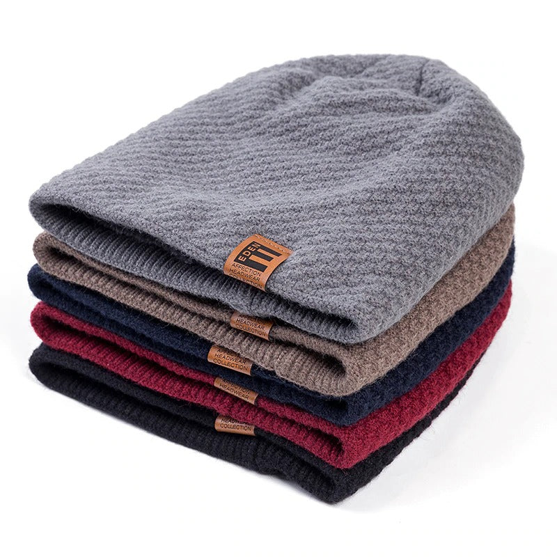 Unisex Warm Ski Beanie Hat Pineapple Pattern Design Outdoor Knitted Woolen Warm Winter Cap
