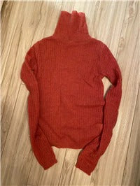 Winter Pullover Vintage Elegant Knitted Warm Sweater turtleneck Long Sleeve