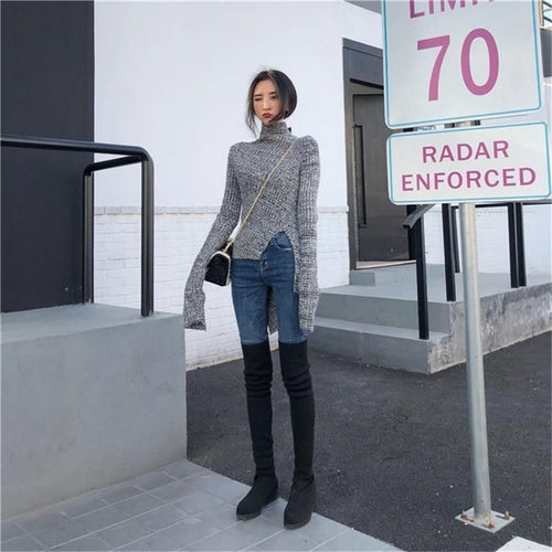 Load image into Gallery viewer, Knitted Loose Elegant Slim Long Sleeve Sweater
