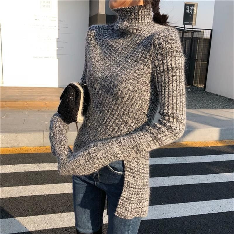 Knitted Loose Elegant Slim Long Sleeve Sweater