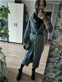 Load image into Gallery viewer, Winter Sweater Elegant Knitted Warm Plus size Long Sleeve Cardigan

