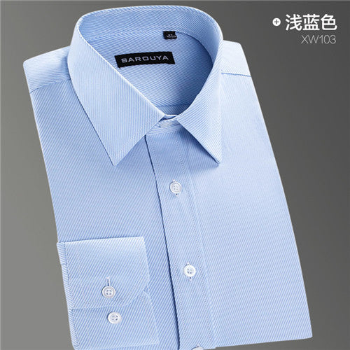 High Quality Stripe Twill Long Sleeve Shirt #XW1XX-men-wanahavit-XW10302-S-wanahavit