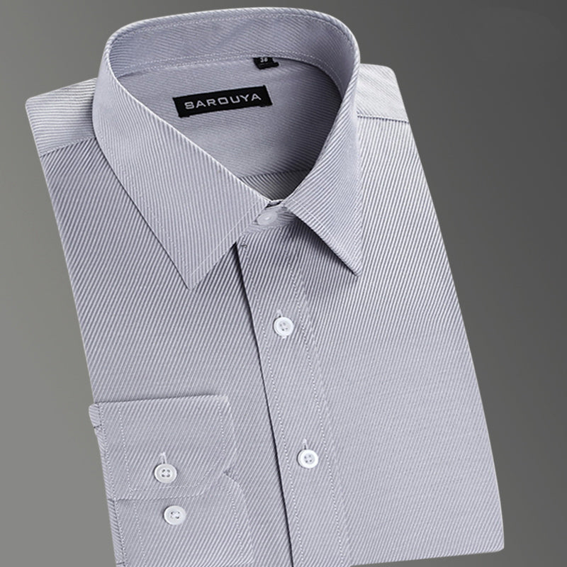 High Quality Stripe Twill Long Sleeve Shirt #XW1XX-men-wanahavit-XW10305-S-wanahavit
