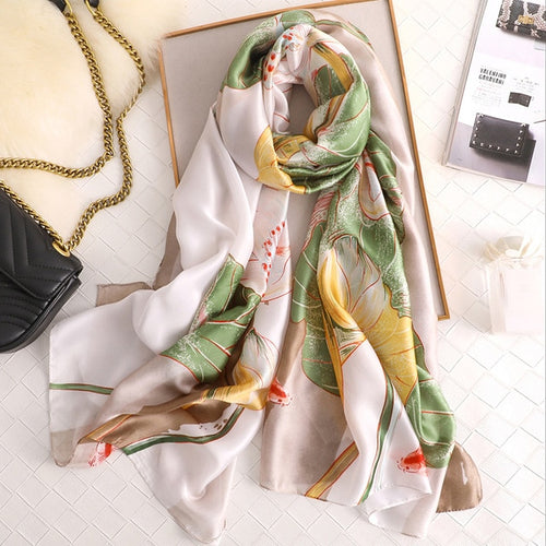 Load image into Gallery viewer, Fashion Silk Scarf Printed Bandana Shawl #C023-women-wanahavit-fs436-2-wanahavit
