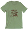 olive tee black text