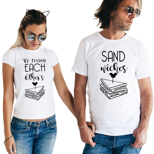 Load image into Gallery viewer, We Finish Each Other&#39;s Sandwiches Matching Couple Tees-unisex-wanahavit-FE05-FSTWH-S-wanahavit
