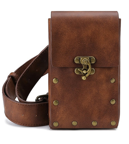 Steampunk Ladies Punk Retro Motorcycle Bag-women-wanahavit-Brown-wanahavit