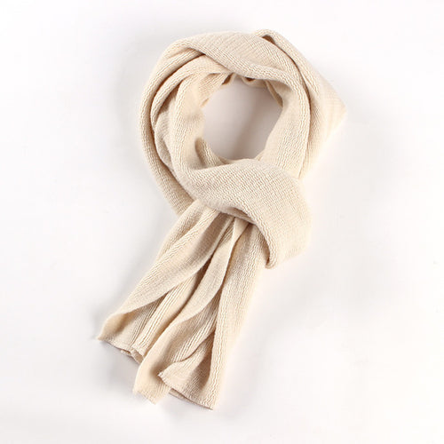 Load image into Gallery viewer, Fashion Winter Knit Solid Color Long Scarf #7387-unisex-wanahavit-beige-wanahavit
