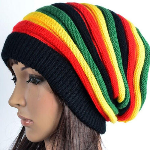 Load image into Gallery viewer, Reggae Rasta Balaclava Casual Warm Knitted Winter Beanie-unisex-wanahavit-wanahavit
