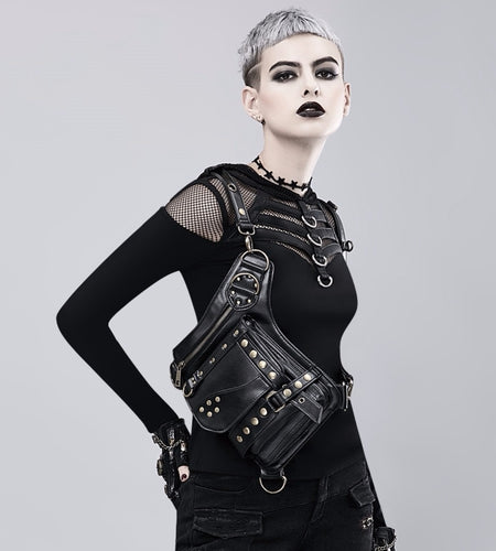 Steampunk Gothic Retro Victorian Style Leg Waist Bag-women-wanahavit-wanahavit