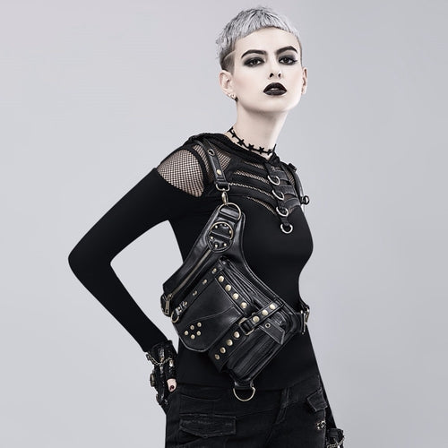 Load image into Gallery viewer, Steampunk Gothic Retro Victorian Style Leg Waist Bag-women-wanahavit-wanahavit
