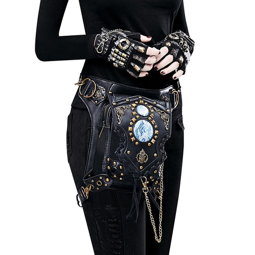 Load image into Gallery viewer, Steampunk Vintage Retro Rock Gothic Messenger Handbag-women-wanahavit-wanahavit
