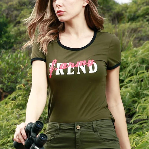 Load image into Gallery viewer, Army Trend Military Casual Two Color Printed Shirt-women-wanahavit-ARMY GREEN-S-wanahavit
