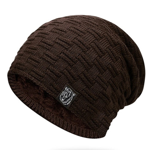 Load image into Gallery viewer, Add Fur Warm Ski Casual Warm Knitted Winter Beanie-unisex-wanahavit-Coffee-54cm-62cm-wanahavit
