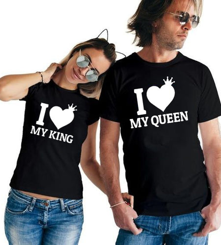I Love My King I Love My Queen Matching Couple Tees-unisex-wanahavit-J183-MSTBK-XXL-wanahavit