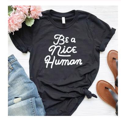 Be A Nice Human Christian Statement Shirt-unisex-wanahavit-black tee white text-XXXL-wanahavit