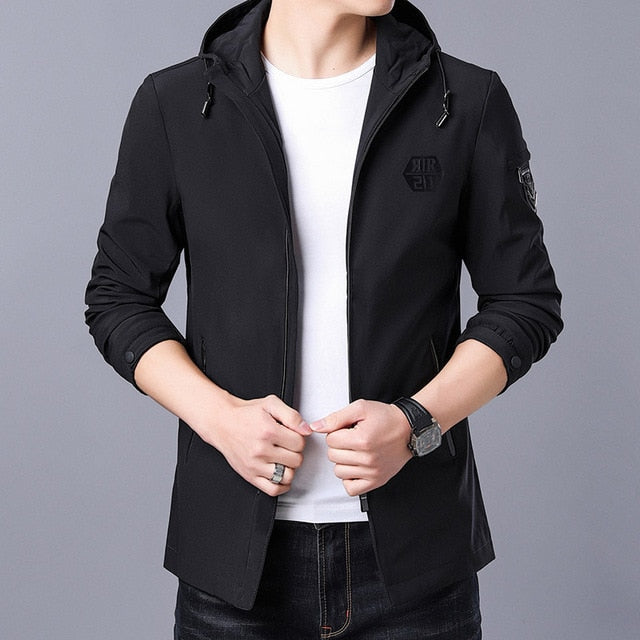 High Street Trendy Korean Overcoat Jacket-men-wanahavit-Black-M-wanahavit