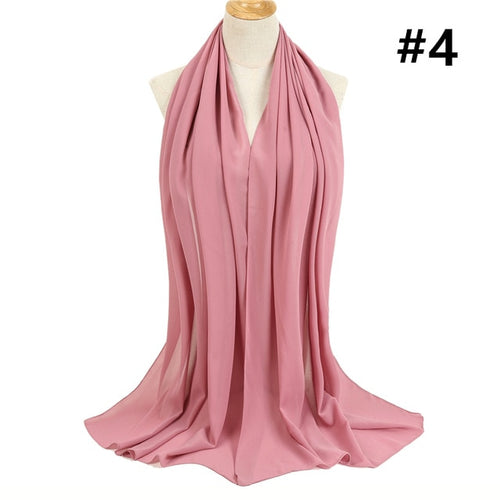 Load image into Gallery viewer, Bubble Chiffon Silk Scarf Solid Color Bandana Shawl #2883-women-wanahavit-4-wanahavit
