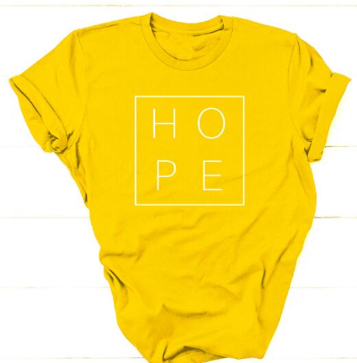 HOPE Christian Statement Shirt-unisex-wanahavit-mustard-white text-M-wanahavit