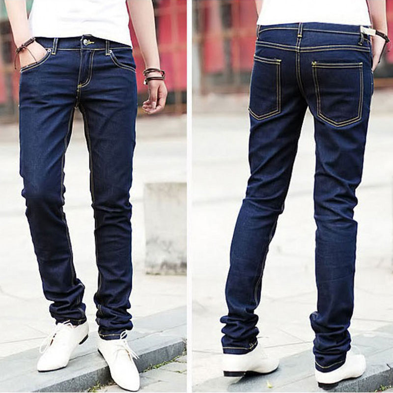 Casual Stylish Slim Fit Pencil Pants-men-wanahavit-Blue-28-wanahavit