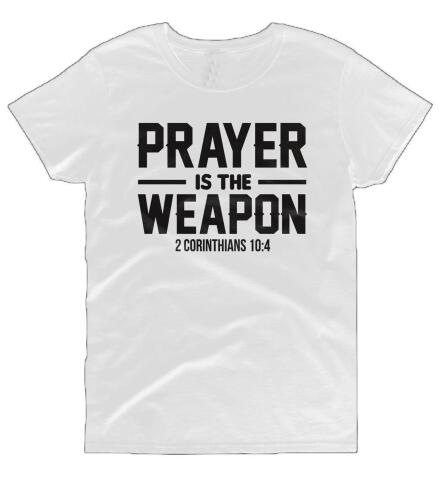 Prayer Is The Tool Corinthians Christian Statement Shirt-unisex-wanahavit-white tee black text-L-wanahavit