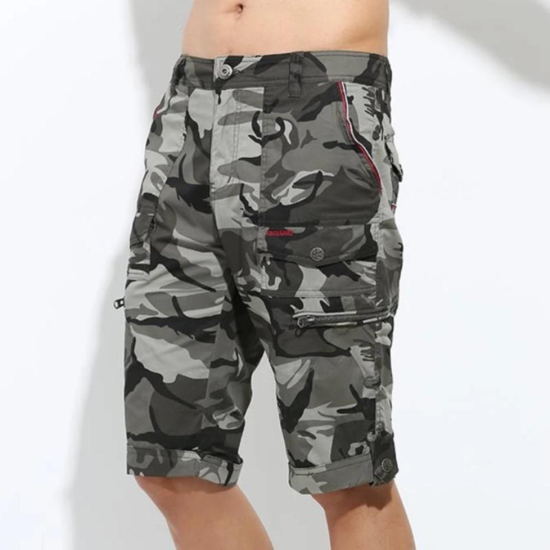 Military Cargo Camouflage Knee Length Shorts for men sale at 43.96 ...