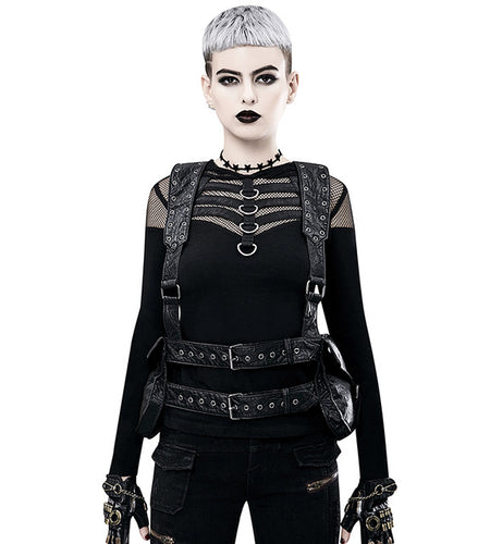 Designer Steampunk PU Leather Shoulder Waist Bag-women-wanahavit-wanahavit