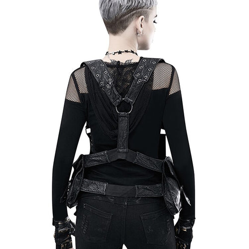 Load image into Gallery viewer, Designer Steampunk PU Leather Shoulder Waist Bag-women-wanahavit-wanahavit
