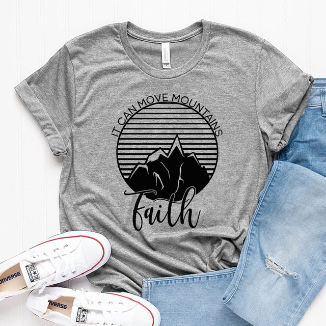 It Can Move Mountains Faith Christian Statement Shirt-unisex-wanahavit-gray tee black text-XXL-wanahavit