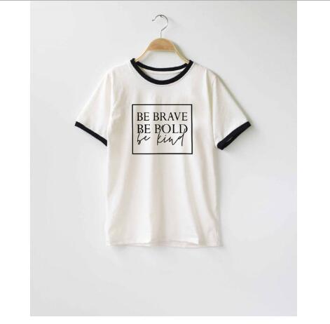 Be Brave Be Bold Be Kind Christian Statement Shirt-unisex-wanahavit-pink tee black text-L-wanahavit