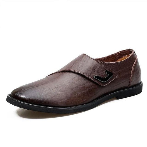 Load image into Gallery viewer, Business Designer Genuine Leather Flat Oxford Shoe-men-wanahavit-Dark brown-8-wanahavit

