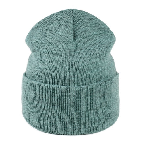 Load image into Gallery viewer, Solid Color Winter Skullies Casual Warm Knitted Winter Beanie-unisex-wanahavit-Green-wanahavit
