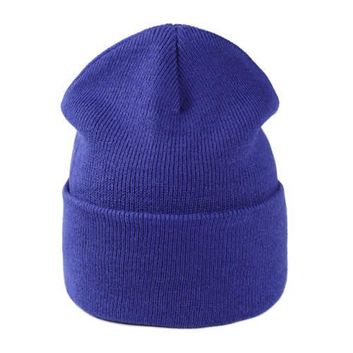 Load image into Gallery viewer, Solid Color Winter Skullies Casual Warm Knitted Winter Beanie-unisex-wanahavit-Royal blue-wanahavit
