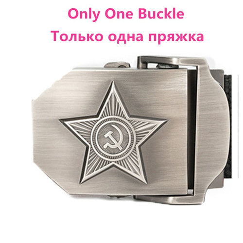 Load image into Gallery viewer, 3D Five Rays Star Military Belt Old CCCP Army Patriotic Canvas Belt-men-wanahavit-Only One Buckle-130cm-wanahavit

