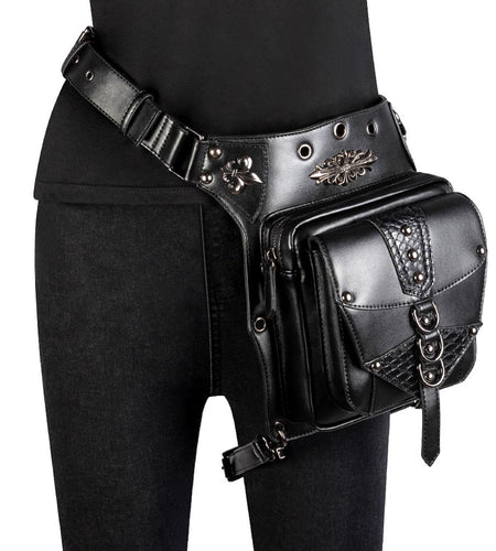 Gothic Rivets Motorcycle Steampunk Chain Belt Waist Bag-women-wanahavit-wanahavit