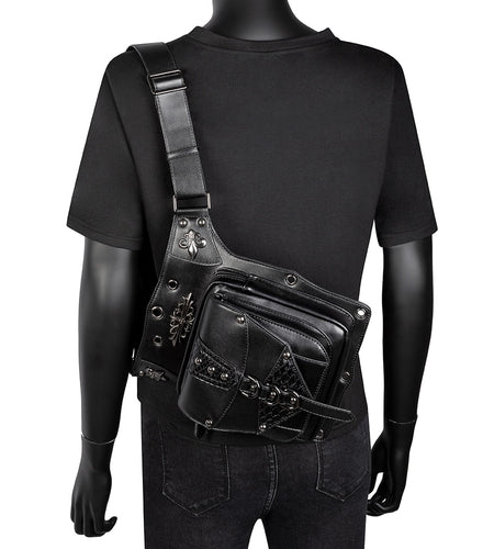 Gothic Rivets Motorcycle Steampunk Chain Belt Waist Bag-women-wanahavit-wanahavit