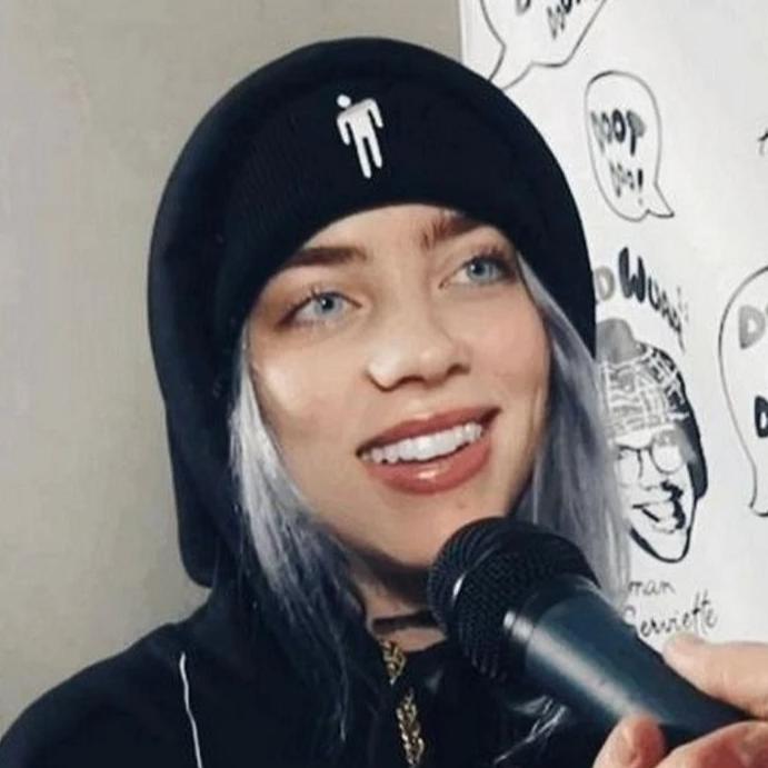 Billie Eilish Plain Hip-hop Knitted Beanie-unisex-wanahavit-Black-54cm-62cm-wanahavit